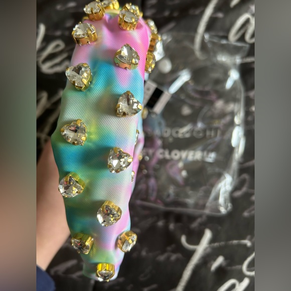 Lele Sadoughi x Stoney Clover Lane Limited Edition Tie Dye Jeweled Headband - Picture 6 of 6